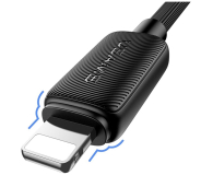 USAMS Kabel KY Series 2,4A USB-A do Lightning 1m czarny - 1569059 - zdjęcie 4